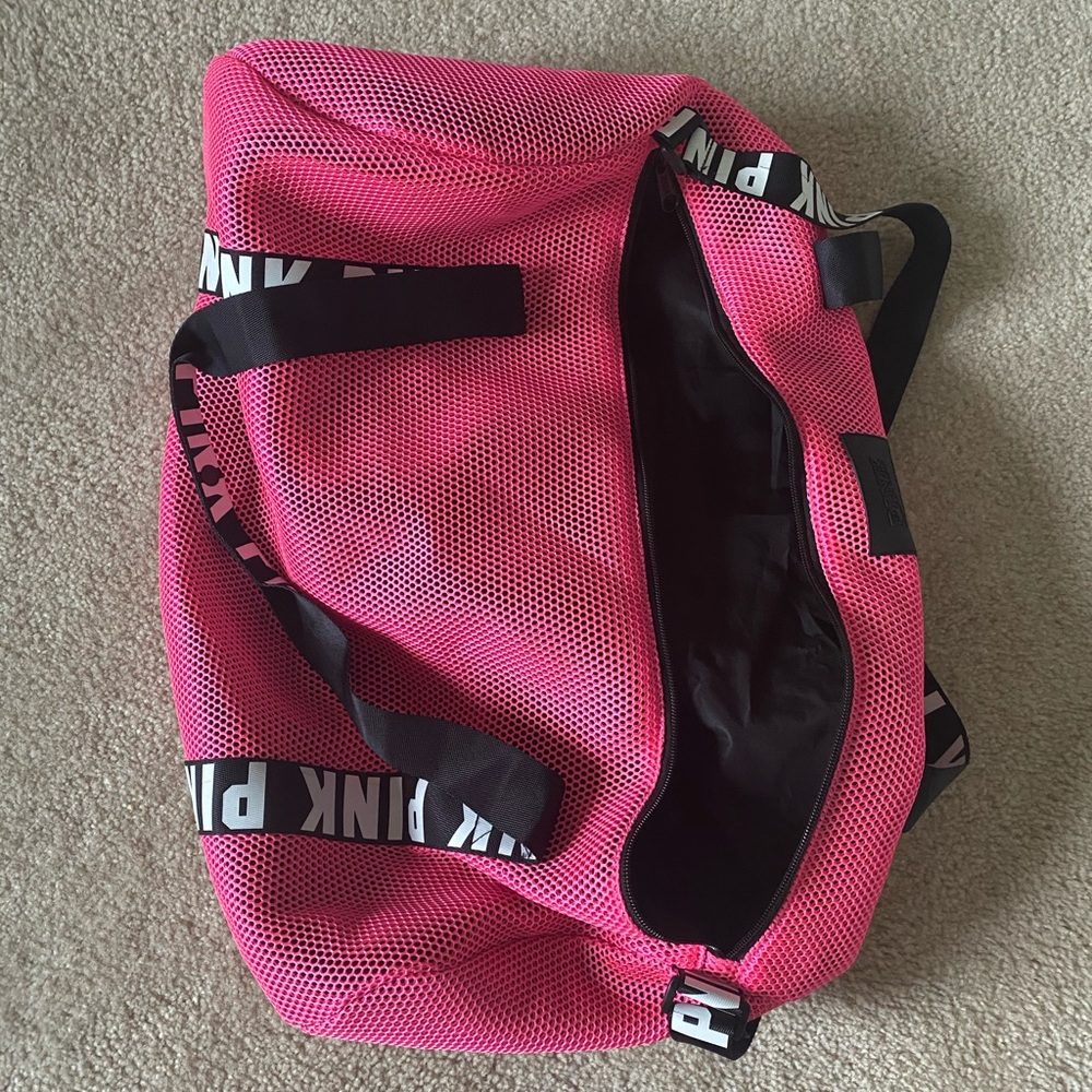 Hot pink PINK Victoria Secret travel duffle bag